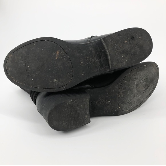 Chaps Gari Women’s/ Girl’s Moto Black Boots Size 5 - Picture 7 of 8